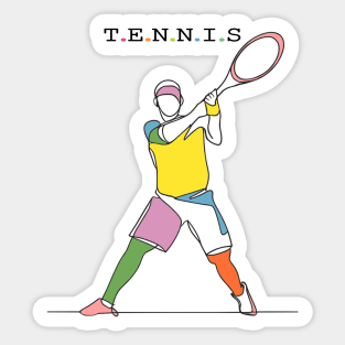 Tennis Sport Sticker